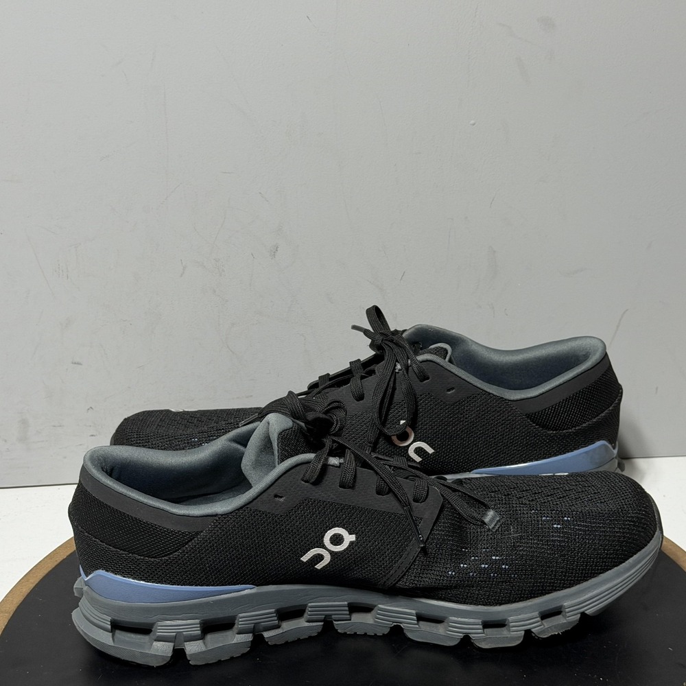 On Cloud X Shoes Mens Size 11 Black Mesh Running Cushioned Sneakers Athletic - Picture 8 of 12